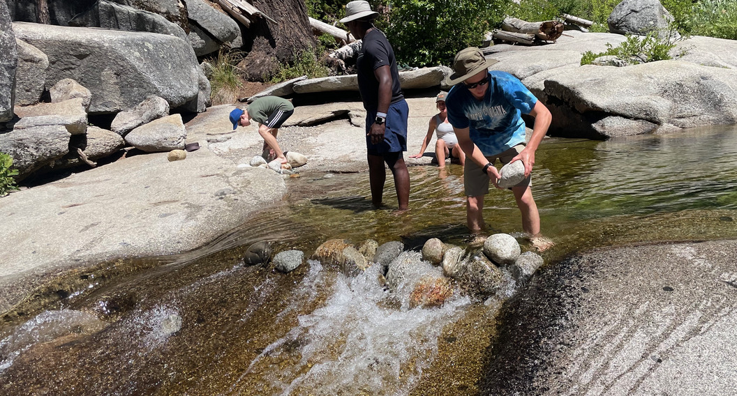 Playing in the Merced River, Yosemite