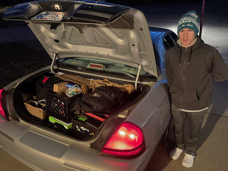 Packed up for early return to Cedarville to avoid a snowstorm