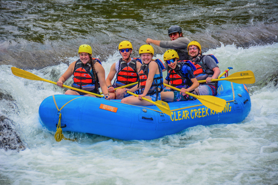 Whitewater rafting in Colorado with Alyssa, Verla, John & Kyle