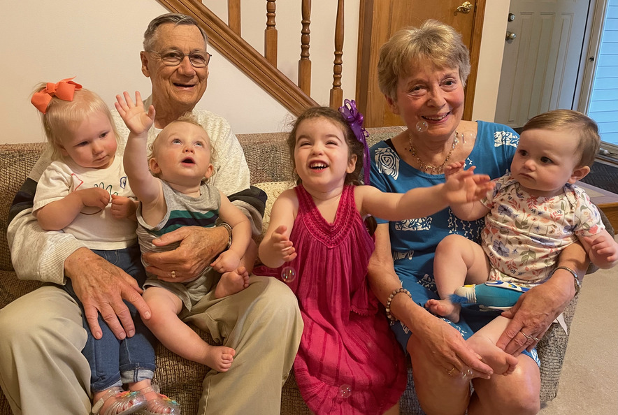 Great-grandparents Ron & Dianne have enjoyed lots of family time this year!