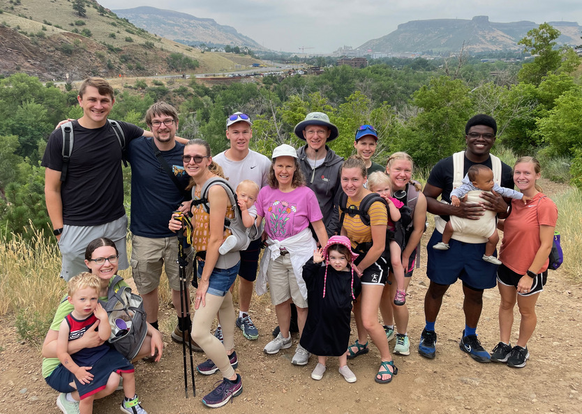 Hiking with the family in Golden, CO