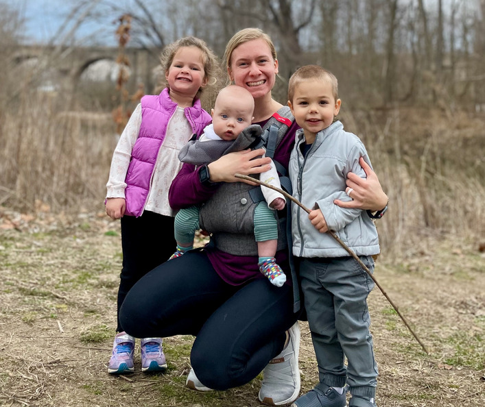 Hiking with 3 of my nanny kids