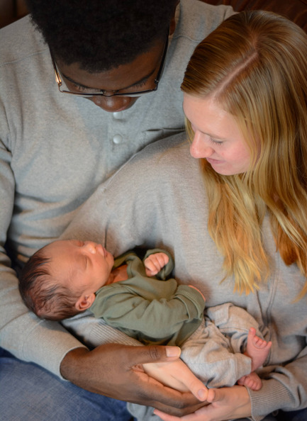 Obadiah slept through the newborn photo shoot but later refused to sleep at night! 🤪