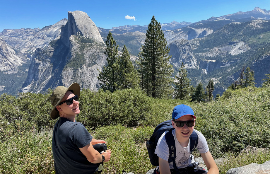 With Ben at Glacier Point, Yosemite