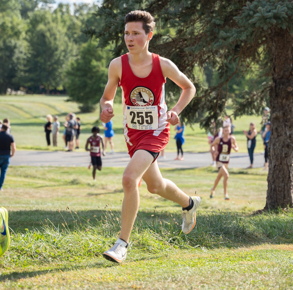 Running a 5 km race at Northview Christian Church on Sep. 3