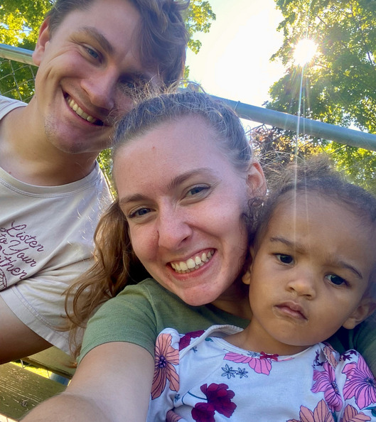 Hanging out with Zion, Isaac’s niece