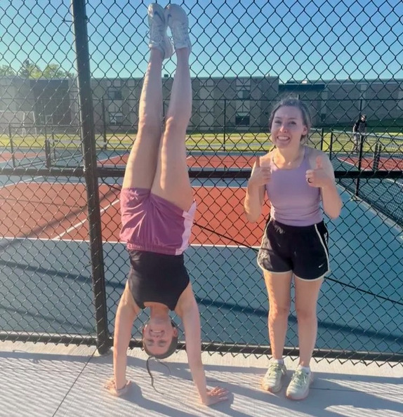 Lots of pickleball this summer (and accidental matching with friends)