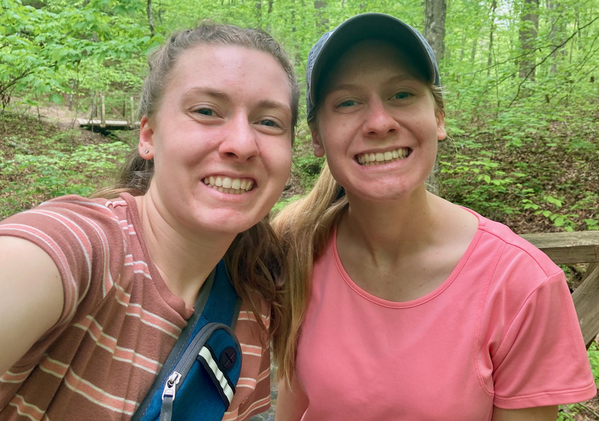 Hiking with Hannah on the married siblings trip