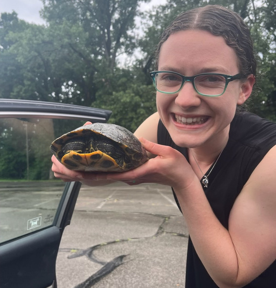 Ruth rescued a turtle!