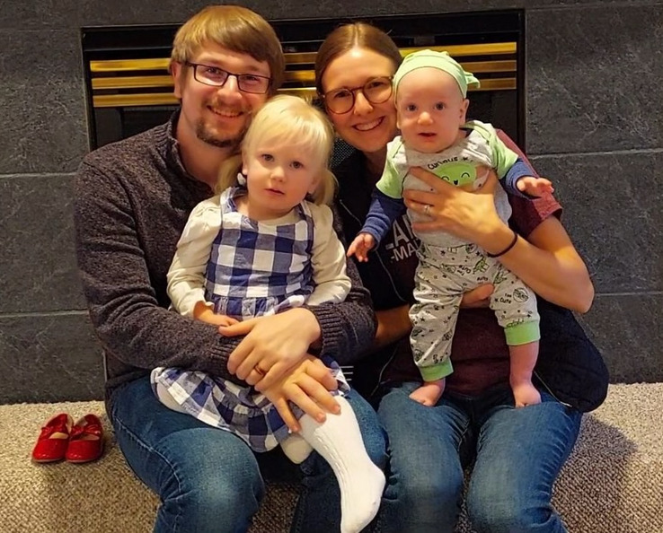 Halloween—Lottie was Dorothy, and Theo was baby Yoda, Noni as Lottie calls him.