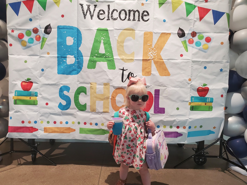 Lottie’s first day of school