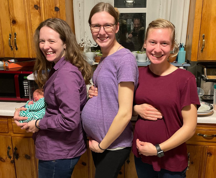 Oziah & Alyssa with pregnant Sarah & Hannah