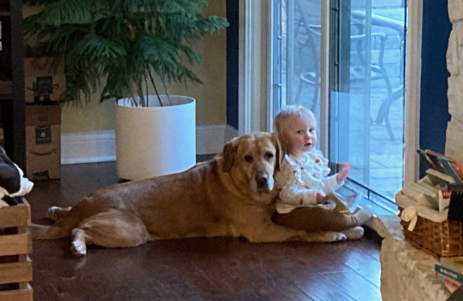 Lottie loves to read and play with Poppy!