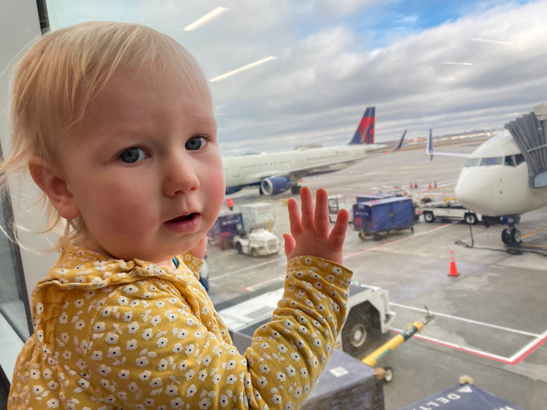 Lottie’s first flight—she thought it was amazing!