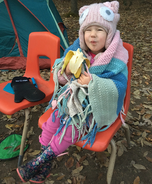 Lottie’s first camping trip
