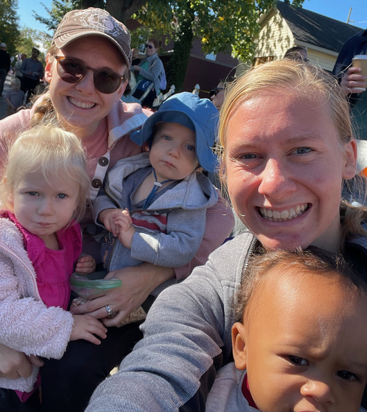 Having fun with Hannah & Obi