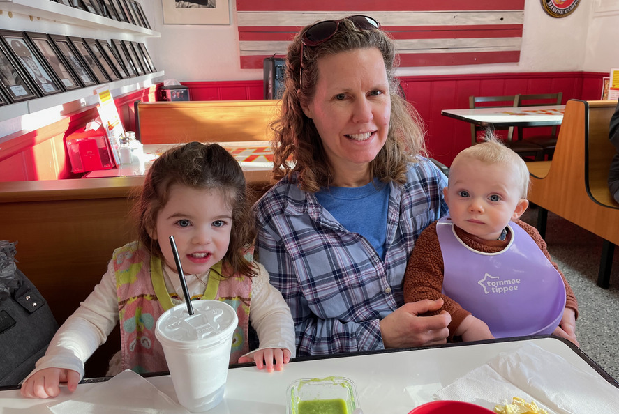 At Pizza King with Evie & Steven