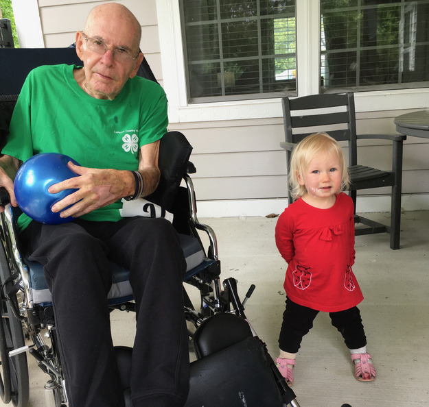 Charlotte visited Great Grandpa Max many times