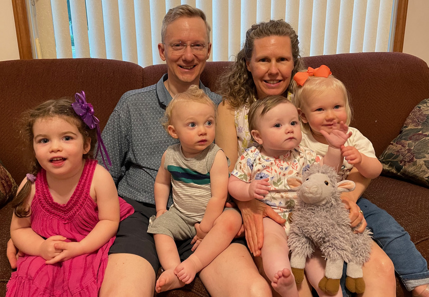 In May we had all of our born grandchildren together for Ben’s high school graduation.