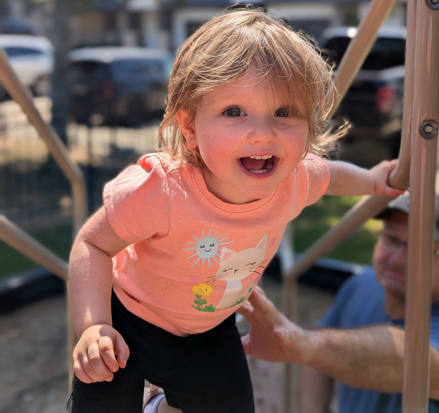 Angie Marie loves climbing!