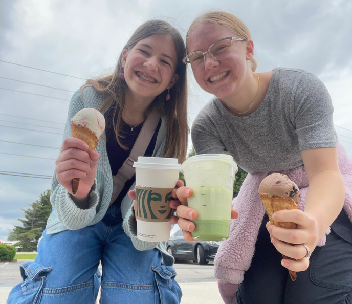 Getting coffee & ice cream with Natalie