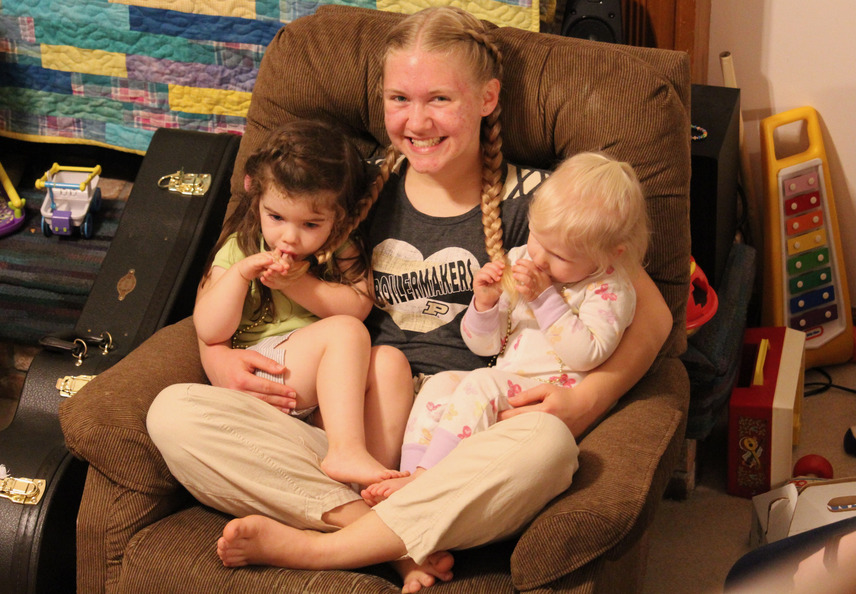 Sharing my hair with Evie & Charlotte