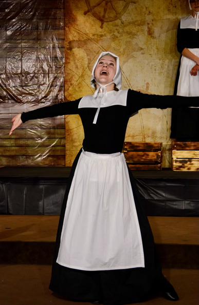Playing narrator in a Pilgrims play