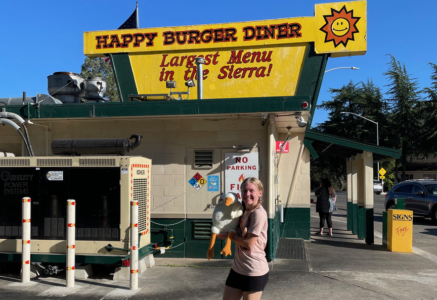 At the Happy Burger Diner with Gruce :)